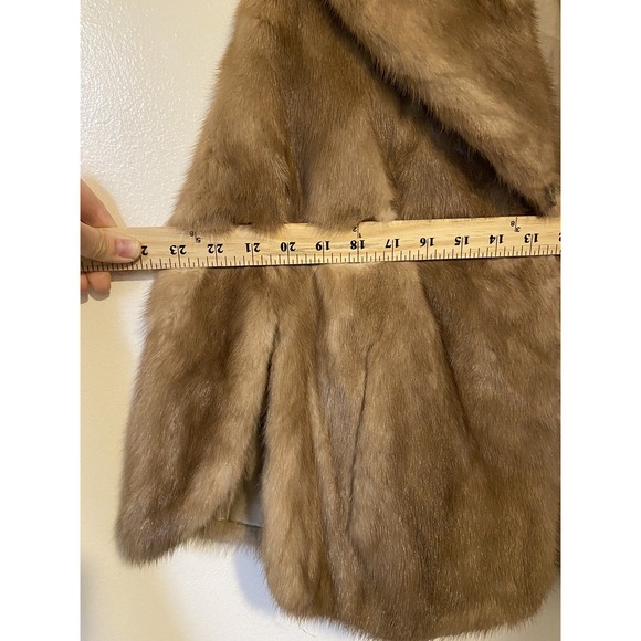 Vintage Macy's Little Shop Women's Fur Coat Jacket Women's Sz S/M - Picture 10 of 14